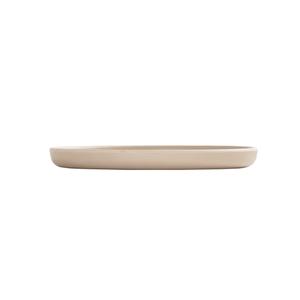 Cal-Mil 24120-8-125 Carmel 8in Dia. x 0.75"H Taupe Melamine Plate - 6 Each 