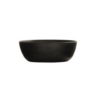 Cal-Mil 24121-6-13 Carmel 5in Dia. x 2"H Black 16oz Melamine Soup Bowl- 6 Each 