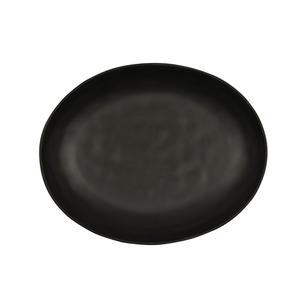 Cal-Mil 24122-1114-13 Carmel 11in x 14in x 1.75"H Black Melamine Pasta Platter 