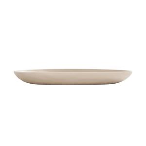 Cal-Mil 24122-1216-125 Carmel 12" x 16" x 1.75"H Taupe Melamine Pasta Platter