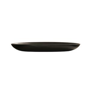 Cal-Mil 24122-1216-13 Carmel 12" x 16" x 1.75"H Black Melamine Pasta Platter
