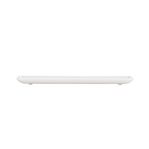 Cal-Mil 24304-610-15 6.5in x 10.5in x 0.75"H White Melamine Platter - 6 Each 