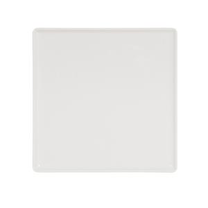 Cal-Mil 24304-8-15 8in x 8in x 0.75"H White Melamine Square Platter - 6 Each 
