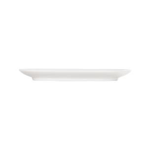 Cal-Mil 24305-812-15 8in x 11.5in x 1"H White Melamine Oval Plate - 6 Each 