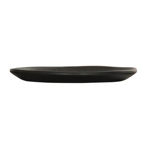Cal-Mil 24400-6-13 Bali 6in Dia. x 0.75"H Black Melamine Plate - 6 Each 