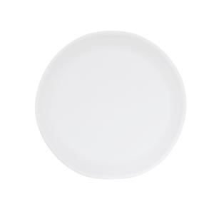Cal-Mil 24400-8-15 Bali 8in Dia. x 0.5"H White Melamine Plate - 6 Each 