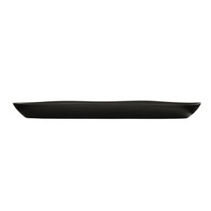 Cal-Mil 24403-620-13 Bali 20" x 6" x 1.75"H Black Melamine Oval Platter - 6 Each