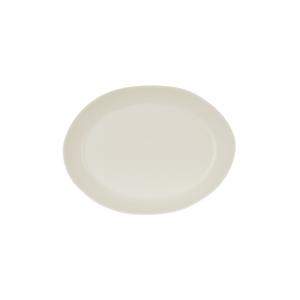 Cal-Mil 24404-1216-103 Bali 12" x 16" x 1.5"H Ivory Melamine Oval Platter - 6 Each