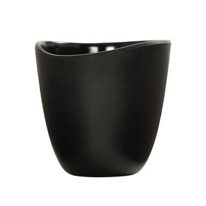 Cal-Mil 24405-24-13 Bali 4.75" Dia. x 4.75"H Black Melamine Dressing Crock