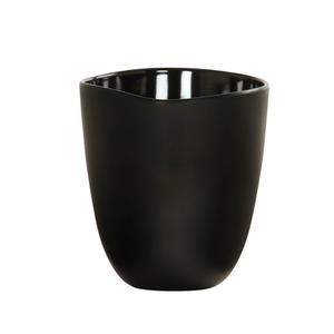 Cal-Mil 24405-96-13 Bali 7in Dia. x 7.75"H Black Melamine Dressing Crock - 6 Each 