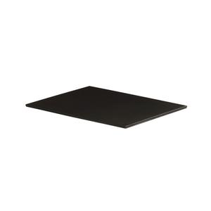 Cal-Mil 24407-1012-13 10.75in x 13.5in x 0.5"H Black Melamine Tray - 6 Each 