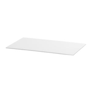 Cal-Mil 24407-1220-15 13.5" x 21.5" x 0.75"H White Melamine Tray - 6 Each