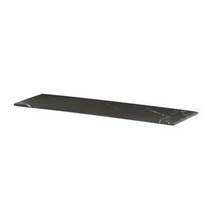 Cal-Mil 24407-206-124 21.5" x 6.75" x 0.75"H Black Marble Melamine Tray - 3 Each