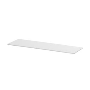 Cal-Mil 24407-206-15 21.5in x 6.75in x 0.75"H White Melamine Tray - 3 Each 