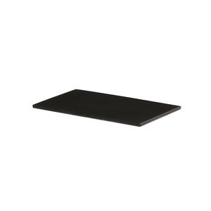 Cal-Mil 24407-610-13 6.5in x 10.5in x 0.5"H Black Melamine Tray - 6 Each 