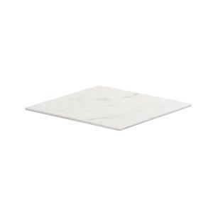 Cal-Mil 24408-12-81 12in x 12in x 0.75"H White Marble Melamine Tray - 3 Each 