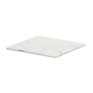 Cal-Mil 24408-8-81 8in x 8in x 0.75"H White Marble Melamine Tray - 6 Each 