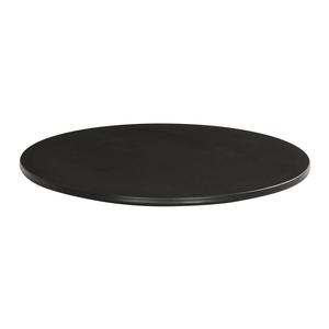 Cal-Mil 24409-8-13 8.75in Dia. x 0.75"H Black Melamine Tray - 6 Each 