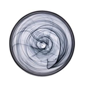 Mikasa Hospitality 2446-43 Ardacam Asos Black Glass 11in Dia. Footed Plate - 6 Each 