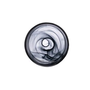 Mikasa Hospitality 2448-43 Ardacam Asos Black Glass 7.3in Dia. Plate - 2dz 