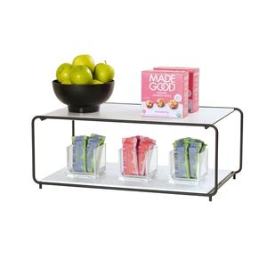Cal-Mil 25208-1220-13 Logan 15.75inx 11.5in x 9.25"H Wire 2-Tier Display Stand 