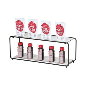 Cal-Mil 25208-620-13 Logan 23.75in x 7.5in x 9.25"H Wire 2-Tier Display Stand 