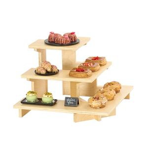 Cal-Mil 25229-93 Logan 23in x 23in x 15.25"H Birch Wood Corner Display Stand 