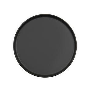 Cal-Mil 26105-10-13 Arista 10in Dia. Matte Black Melamine Plate - 6 Each 