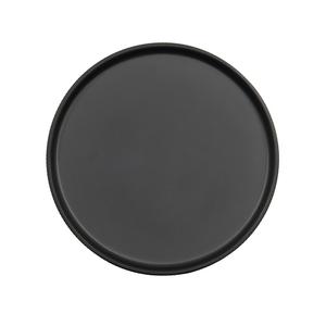 Cal-Mil 26105-6-13 Arista 6in Dia. Matte Black Melamine Plate - 6 Each 