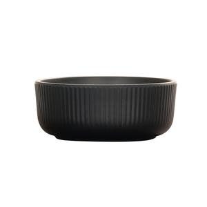Cal-Mil 26106-5-13 Arista 5.25in Dia. x 2"H Matte Black Melamine 16oz Bowl 
