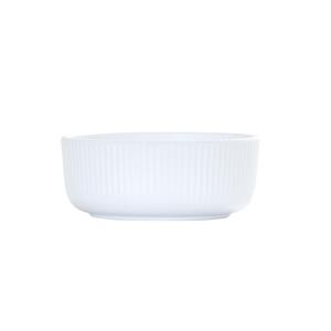 Cal-Mil 26106-5-15 Arista 5.25in Dia. x 2"H Matte White Melamine 16oz Bowl 