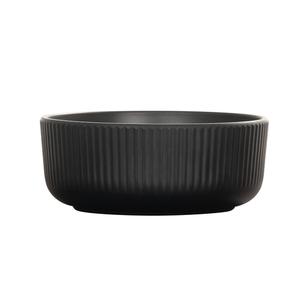 Cal-Mil 26106-6-13 Arista 6.25in Dia. x 2.5"H Matte Black Melamine 30oz Bowl 