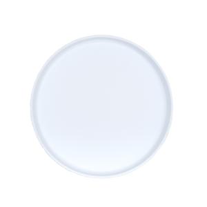 Cal-Mil 26107-10-15 Arista 10in Dia. Matte White Melamine Raised Rim Plate 