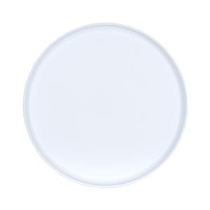 Cal-Mil 26107-14-15 Arista 14in Dia. Matte White Melamine Raised Rim Plate 