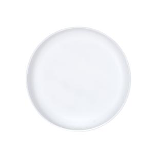 Cal-Mil 26121-14-15 Isla 14in Dia. Matte White Melamine Wide Rim Plate - 6 Each 