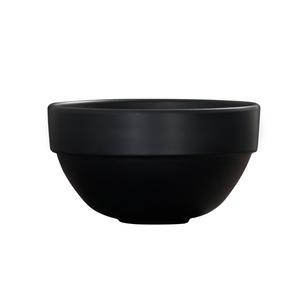 Cal-Mil 26122-5-13 Isla 5in Dia. x 2.7"H Matte Black Melamine 16oz Bowl 