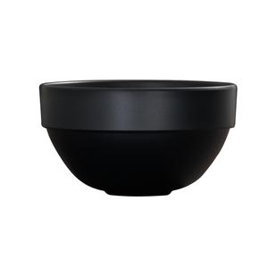 Cal-Mil 26122-6-13 Isla 5"Dia.x 2.7"H Matte Black Melamine 30oz Wide Rim Bowl 