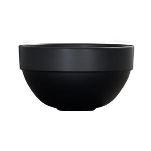 Cal-Mil 26122-8-13 Isla 8in Dia. x 4.5"H Matte Black Melamine 72oz Bowl 