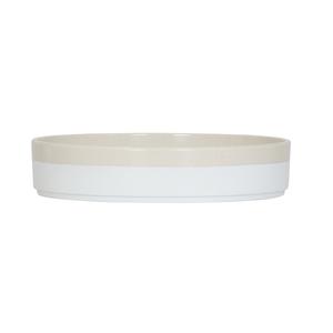 Cal-Mil 26131-8-139 Sorelle 8in Dia. Two-Tone Melamine Raised Rim Plate - 6 Each 