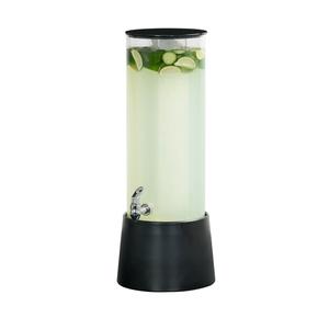 Cal-Mil 26135-3-13 Logan 8.1"x 9.75" Black Melamine 3 Gallon Beverage Dispenser