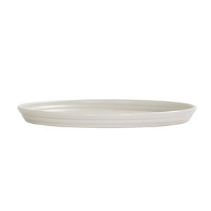 Cal-Mil 26143-10-103 Cove 10in Dia. Matte Ivory Melamine Plate - 6 Each 