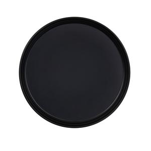 Cal-Mil 26143-10-13 Cove 10in Dia. Matte Black Melamine Plate - 6 Each 