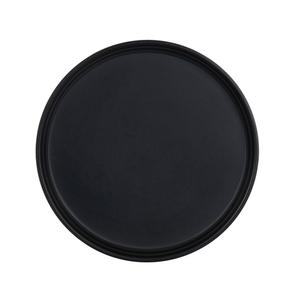 Cal-Mil 26143-6-13 Cove 6in Dia. Matte Black Melamine Plate - 6 Each 