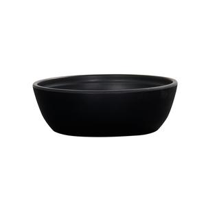 Cal-Mil 26144-6-13 Cove 5.75"Dia. x 2"H Matte Black Melamine 16oz Bowl-6 Each 