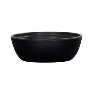 Cal-Mil 26144-7-13 Cove 6.75"Dia. x 2.25"H Matte Black Melamine 30oz Bowl 