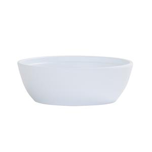 Cal-Mil 26144-7-15 Cove 6.75"Dia. x 2.25"H Matte White Melamine 30oz Bowl 
