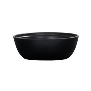 Cal-Mil 26144-8-13 Cove 8in Dia. x 2.75"H Matte Black Melamine 48oz Bowl 