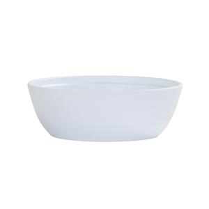 Cal-Mil 26144-8-15 Cove 8in Dia. x 2.75"H Matte White Melamine 48oz Bowl 