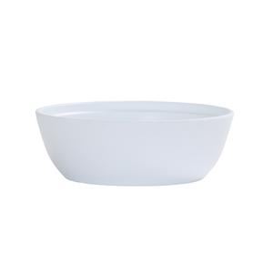 Cal-Mil 26144-9-15 Cove 9in Dia. x 3"H Matte White Melamine 72oz Bowl 