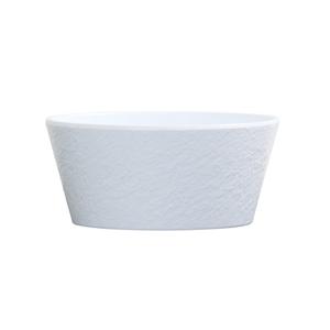 Cal-Mil 26151-6-15 Selene 6.25in Dia. x 2.75"H Glossy White Melamine 30oz Bowl 
